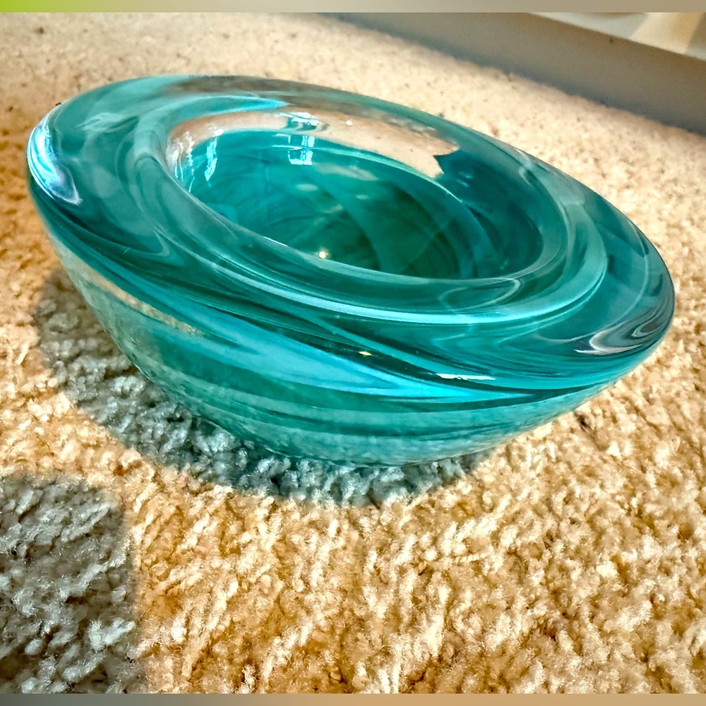 Kosta Boda Art Glass Bowl jade new in box
